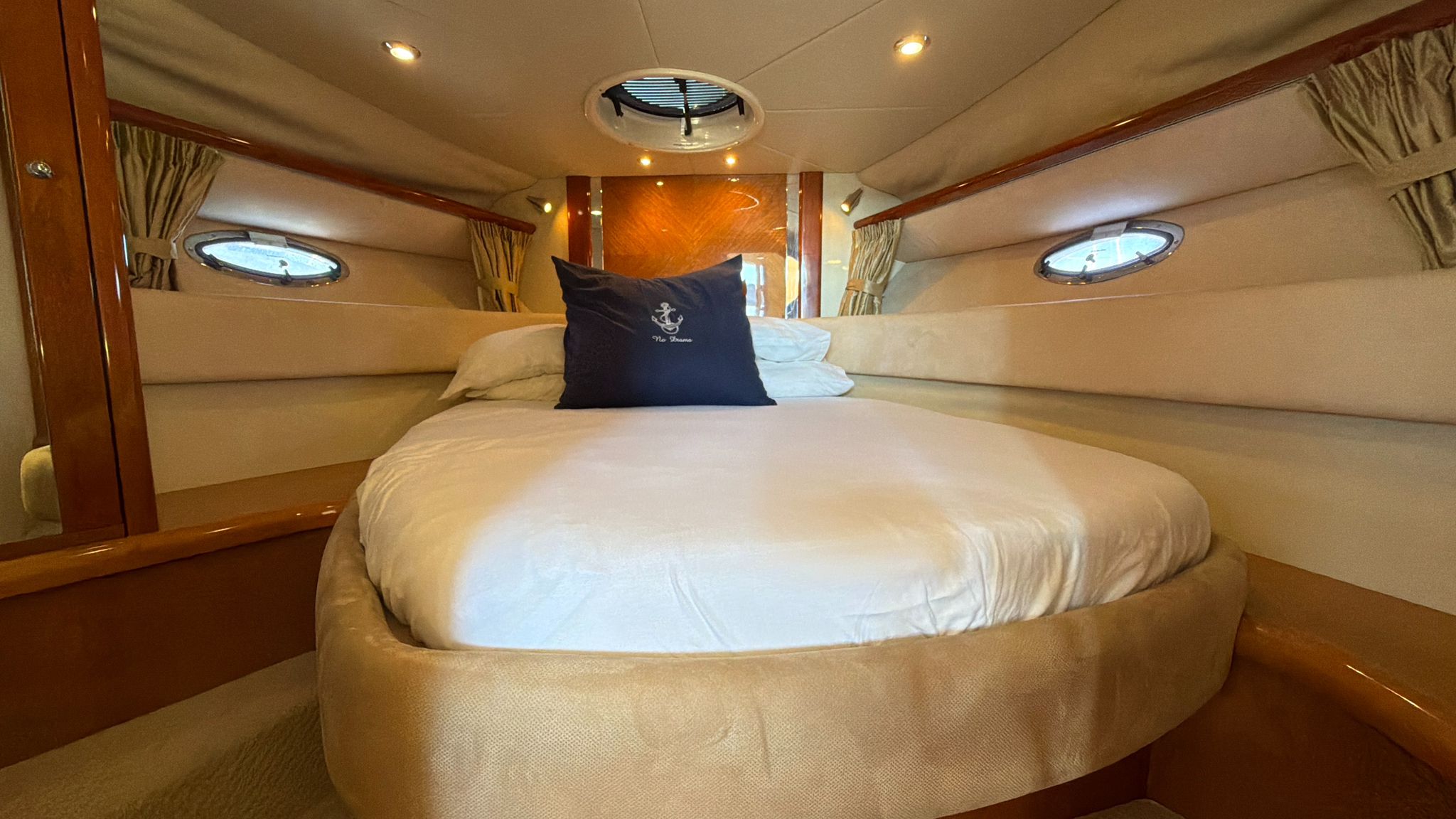 Master cabin with double bed